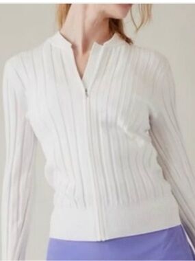 Athleta - Bright White Fairway Sweater - size M